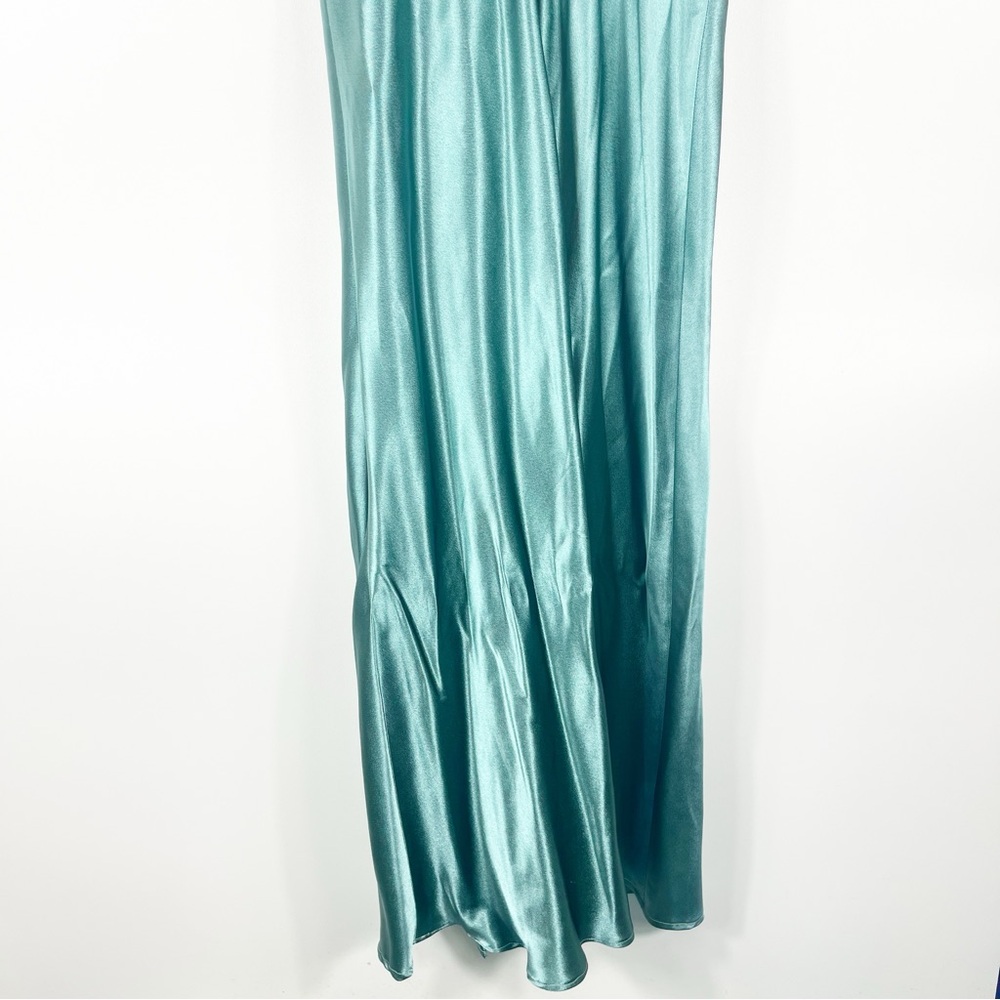 Birdy Grey Jay Satin Bridesmaid Maxi Dress in Sea Glass size Small - Picture 5 of 6